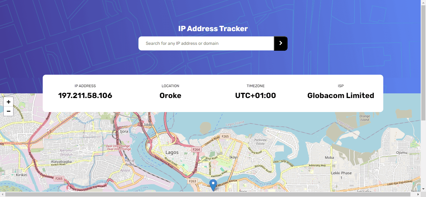 IP Address Tracker